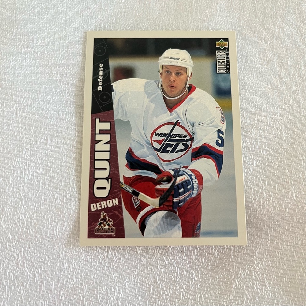 206 Deron Quint Winnipeg Jets Hockey Card